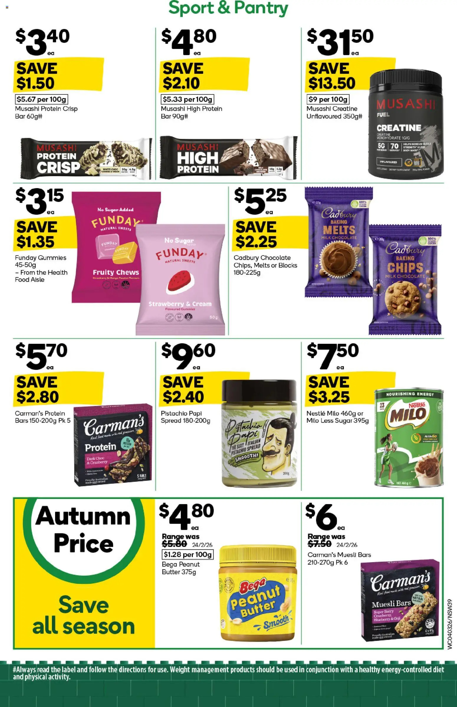 Woolworths catalogue  - page 39- valid from 04/03/2026