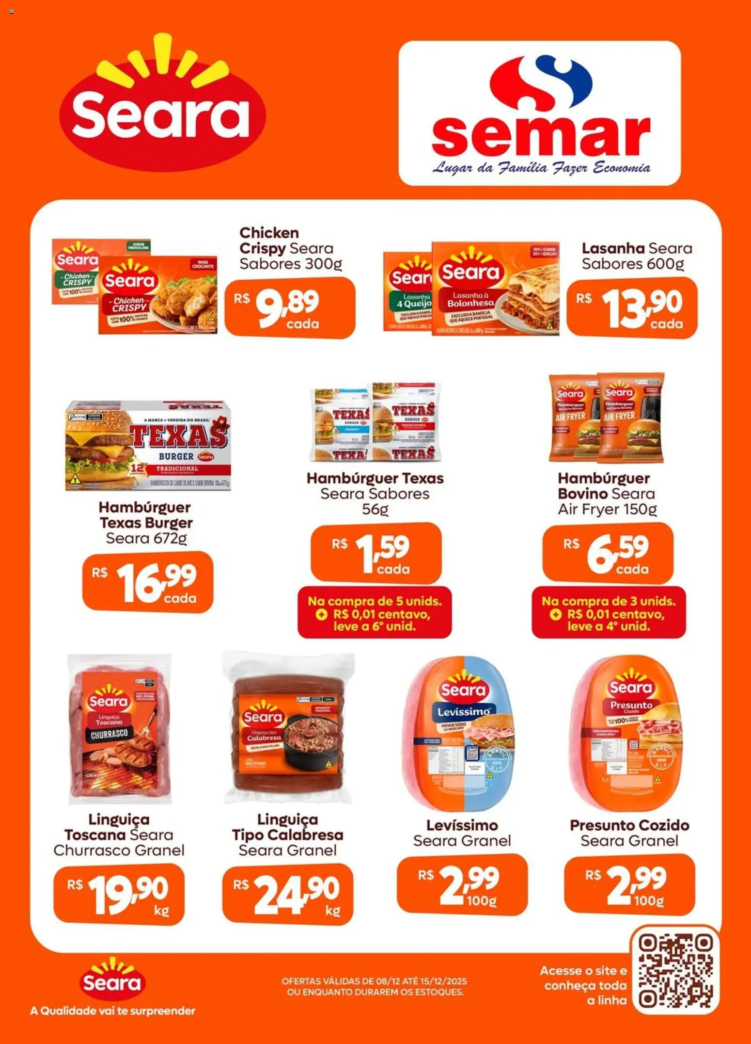 Semar Supermercado - Ofertas Seara - página 1- válido a partir de 08/12/2025
