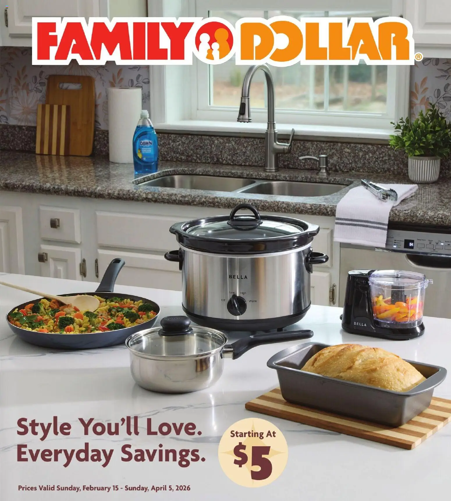 Family Dollar Home Book - page 1- valid from 02/15/2026