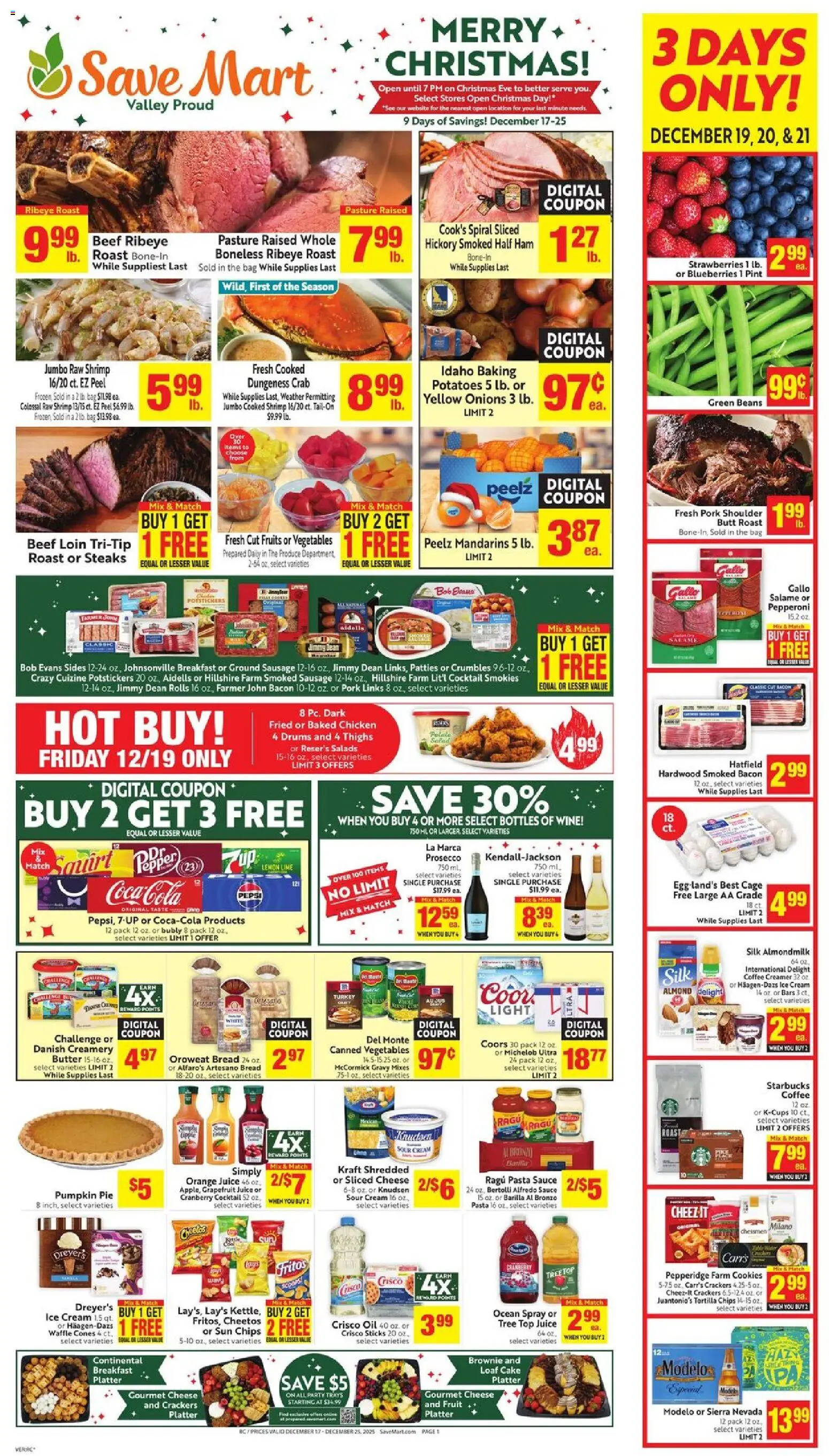 Save Mart Weekly - CA - page 1- valid from 12/17/2025