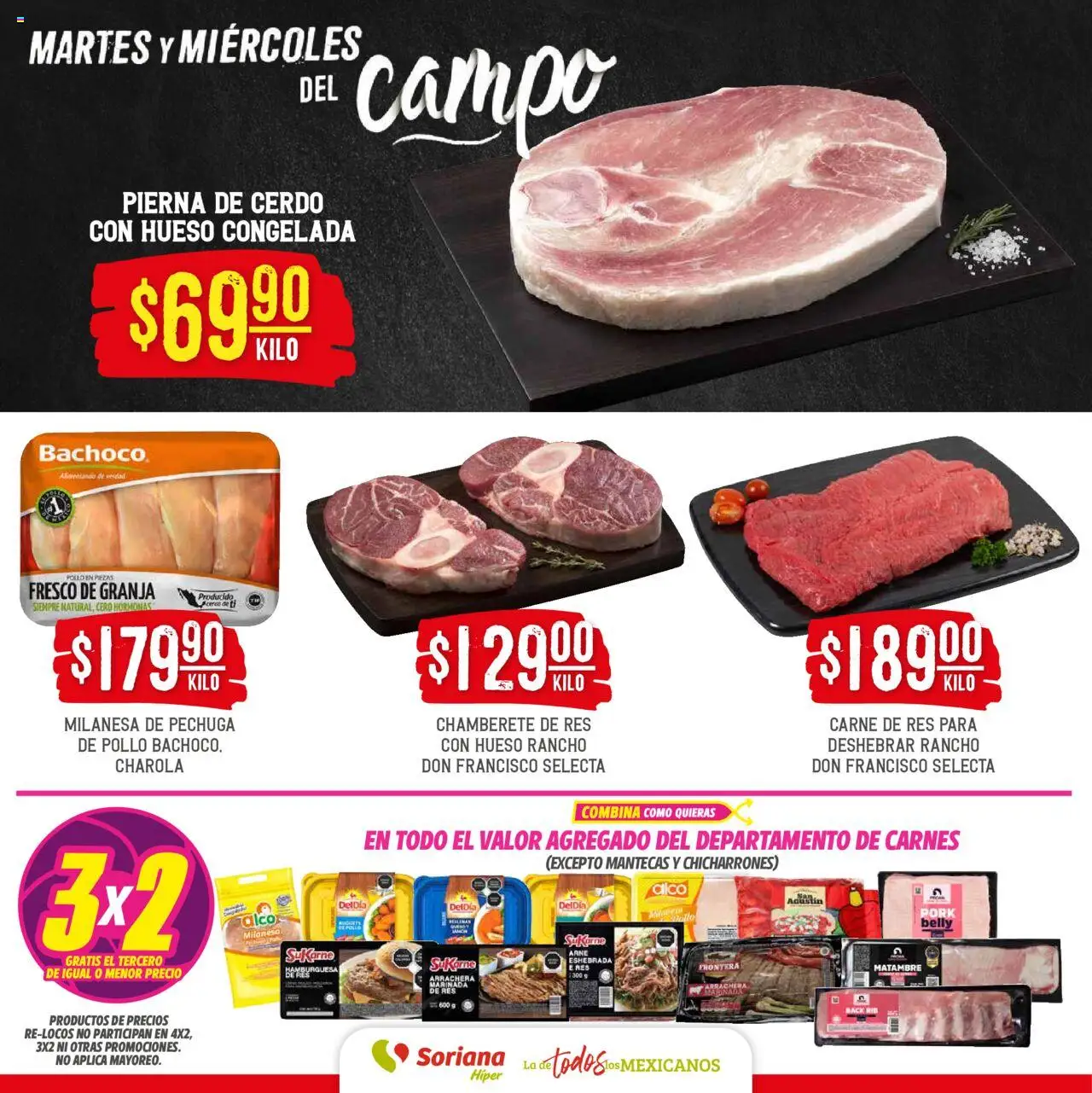 Soriana - Martes y Miércoles del Campo Híper: Tijuana, Mexicali, Ensenada, San Luis Río Colorado y Tecate - página 4- válido desde 15/07/2025