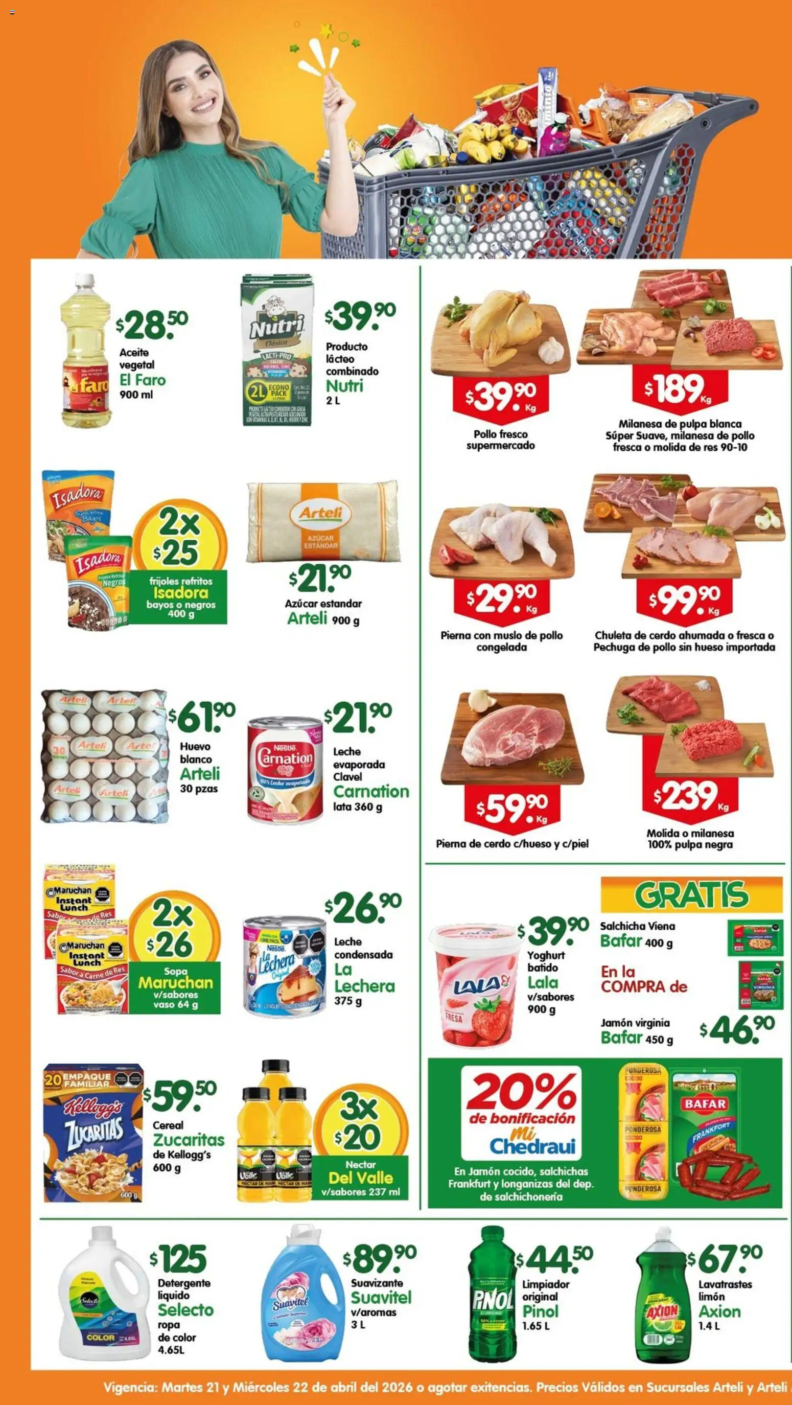 Arteli folleto - página 1- válido desde 21/04/2026