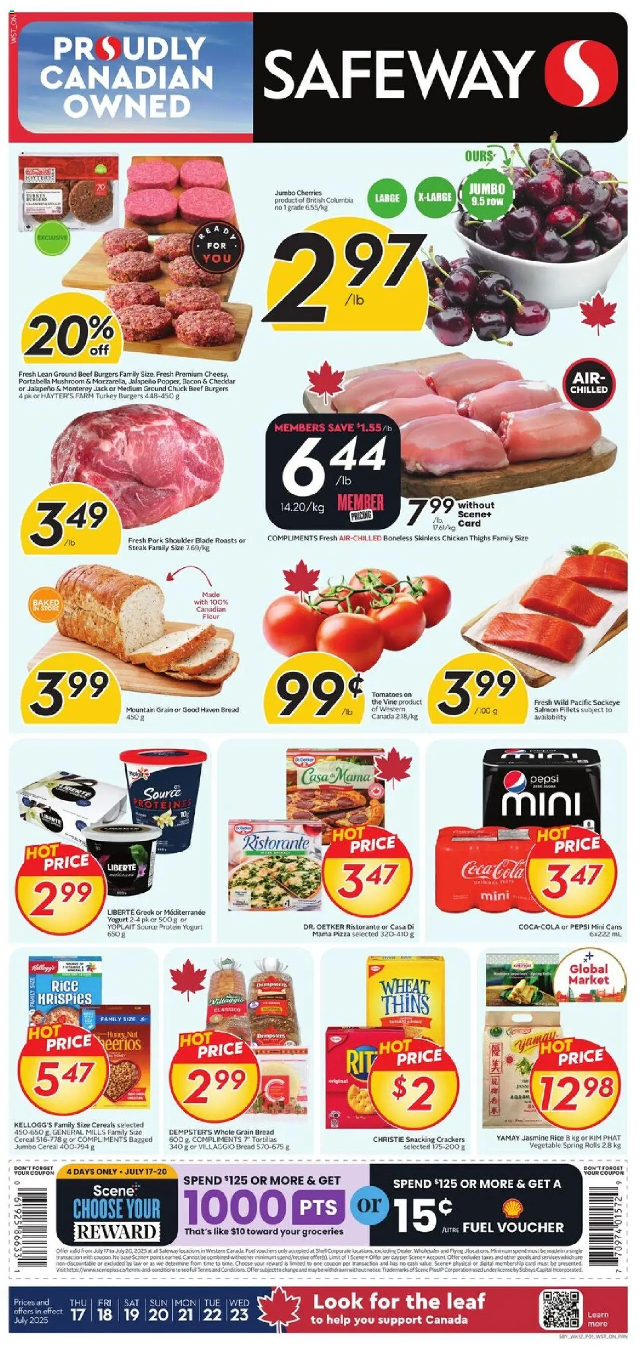 Safeway weekly flyer / circulaire - page 1- valid from Jul 17, 2025