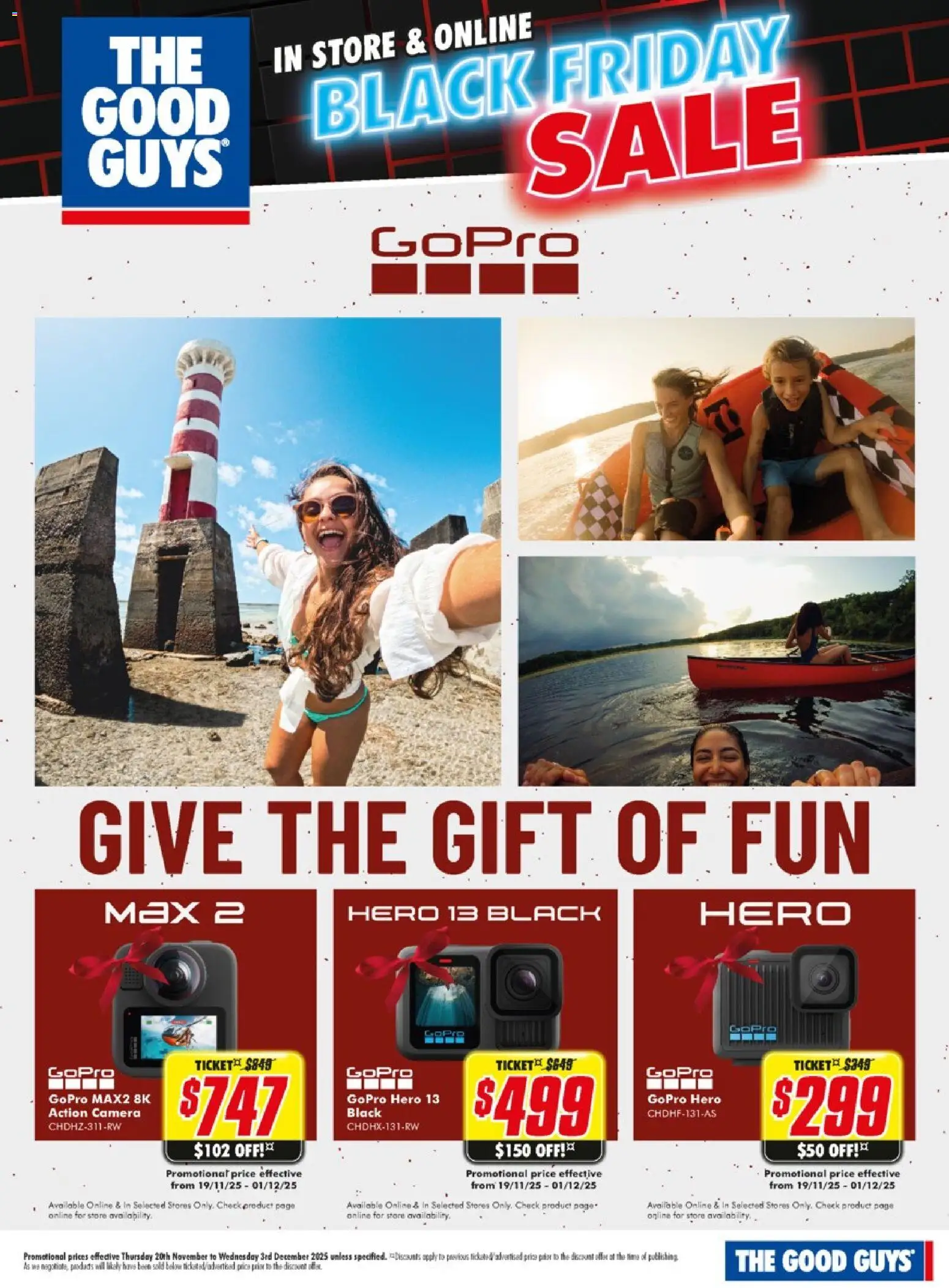 The Good Guys Black Friday GoPro - page 1- valid from 23/11/2025