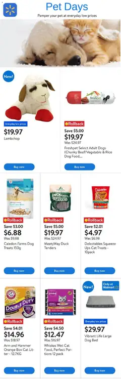 Preview Walmart - Pet Days valid from Aug 7, 2025