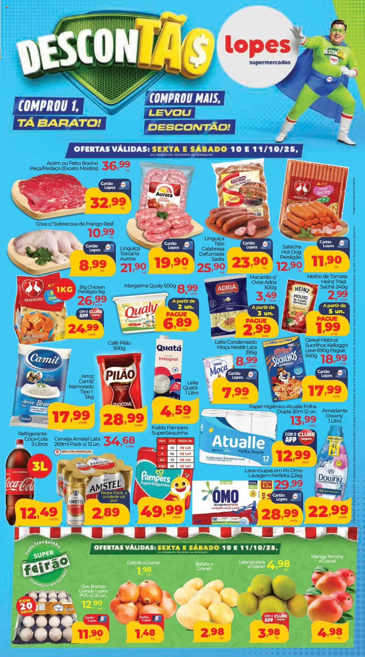 Lopes Supermercados - Ofertas da semana - página 1- válido a partir de 10/10/2025
