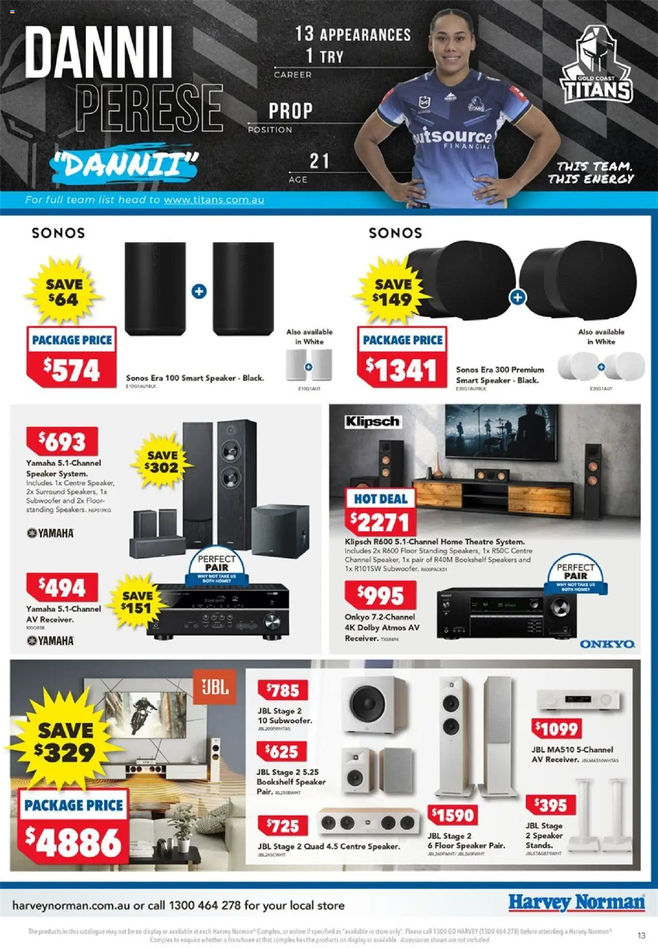Harvey Norman NRLW – TV & Audio - page 13- valid from 17/07/2025