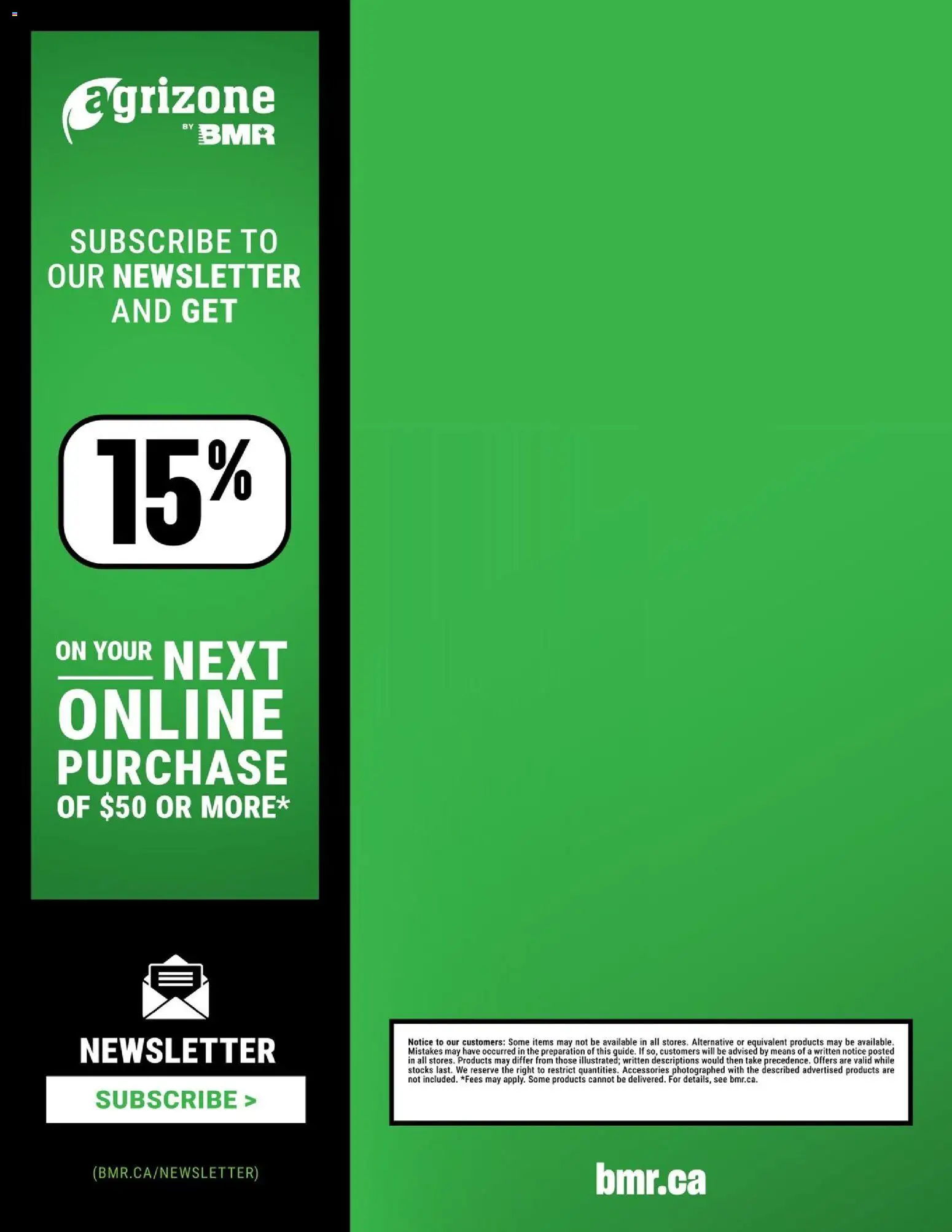 BMR - Agrizone - 2026 Farm Supply Guide - page 76- valid from Jan 9, 2026