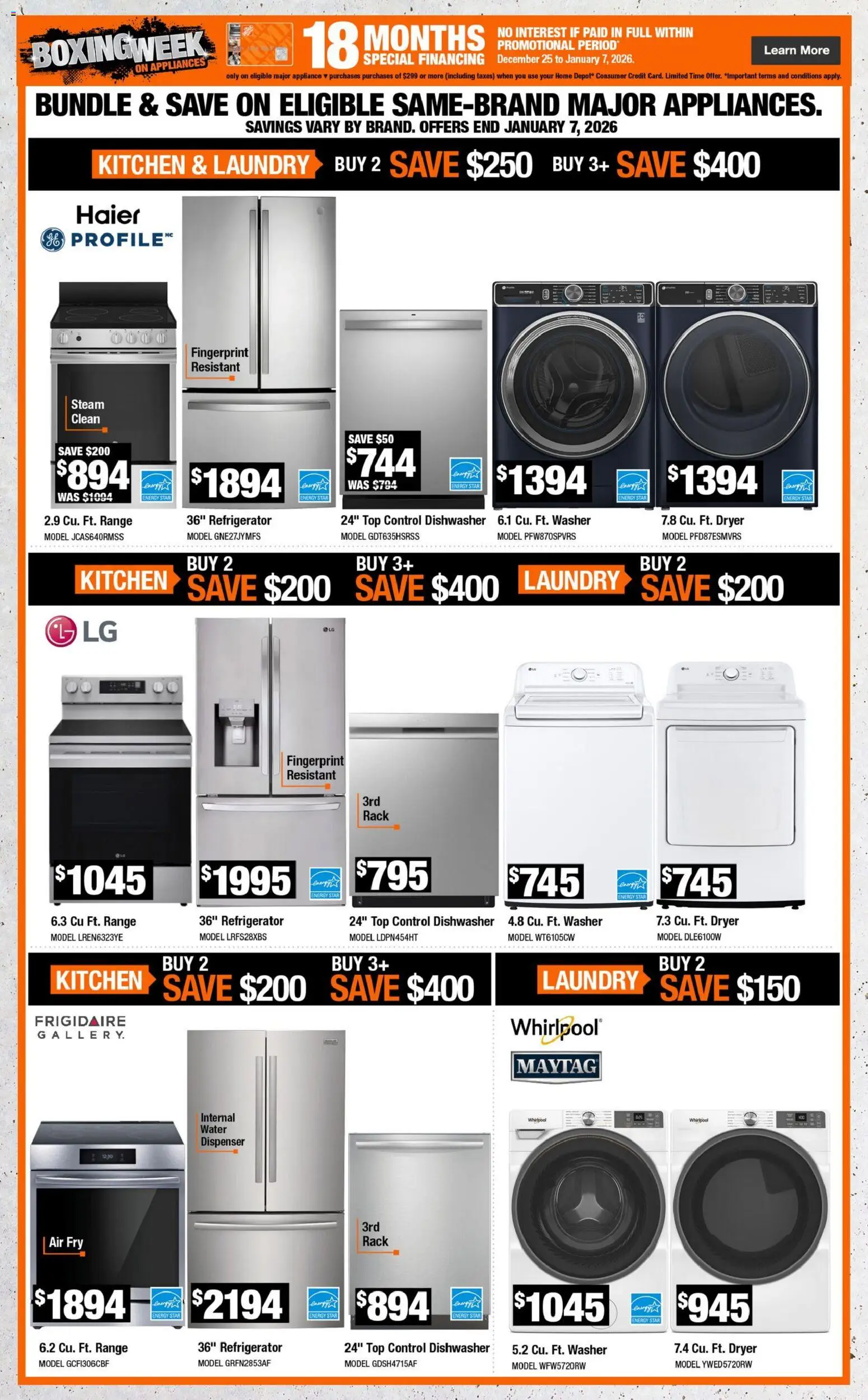 Home Depot weekly flyer / circulaire - page 4- valid from Jan 1, 2026