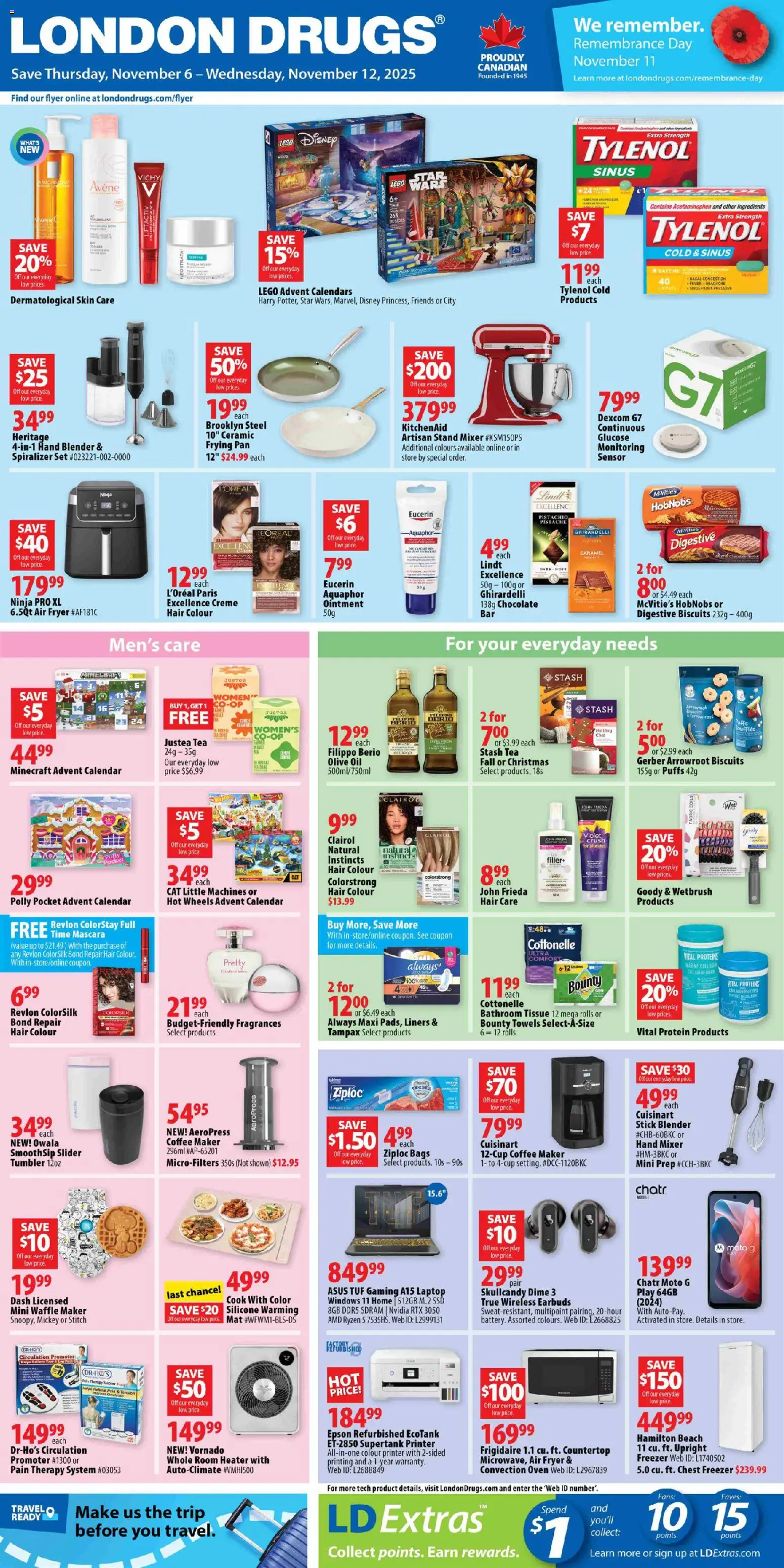London Drugs weekly flyer / circulaire - page 1- valid from Nov 6, 2025