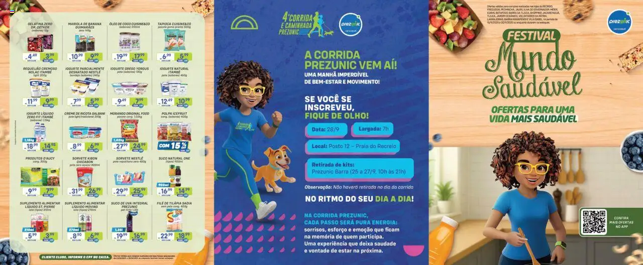 Encarte Festival Mundo Saudável Prezunic - página 1- válido a partir de 15/09/2025
