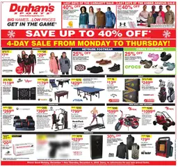 Preview Dunham's Sports Weekly Ad valid from 12/01/2025