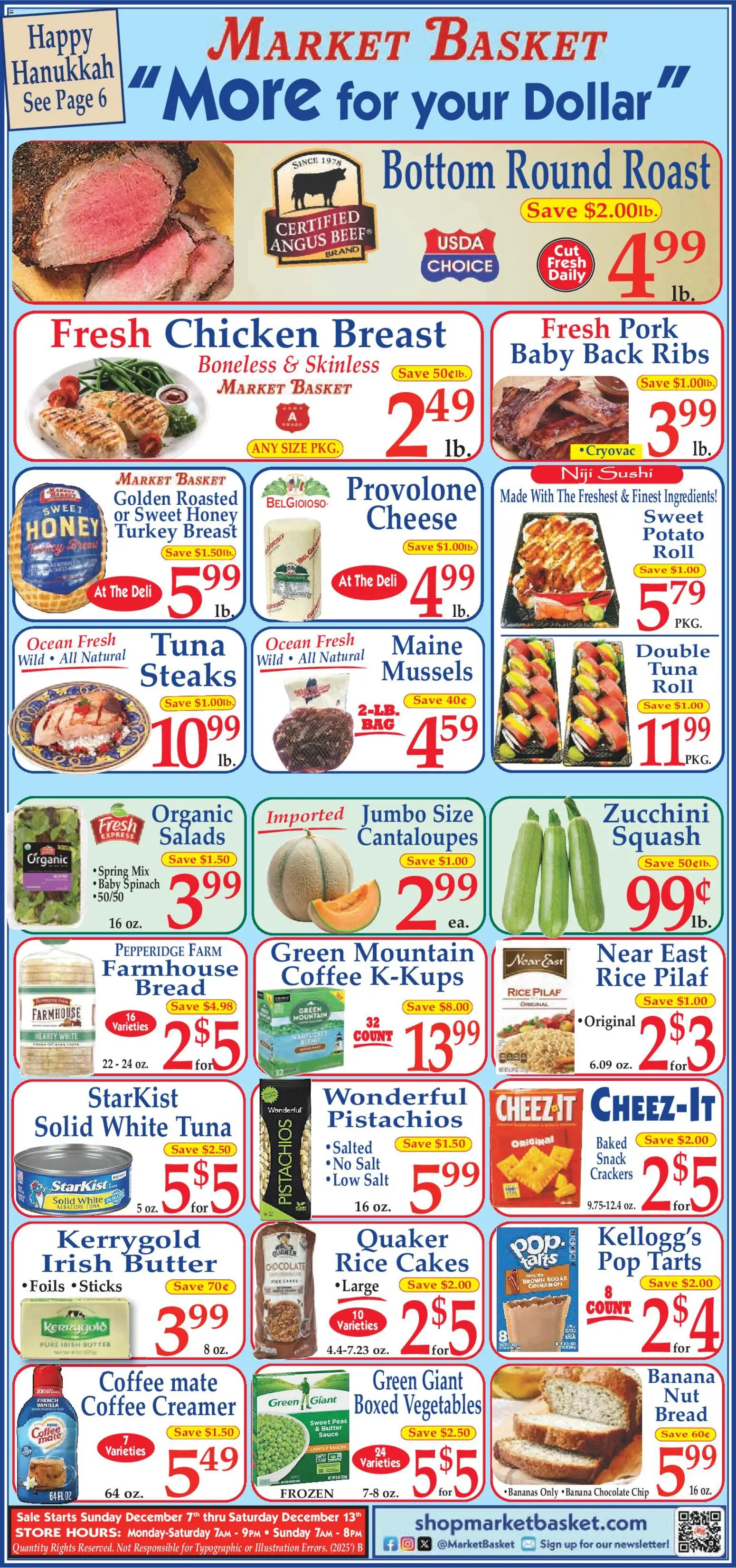 Market Basket Ad - page 1- valid from 12/07/2025