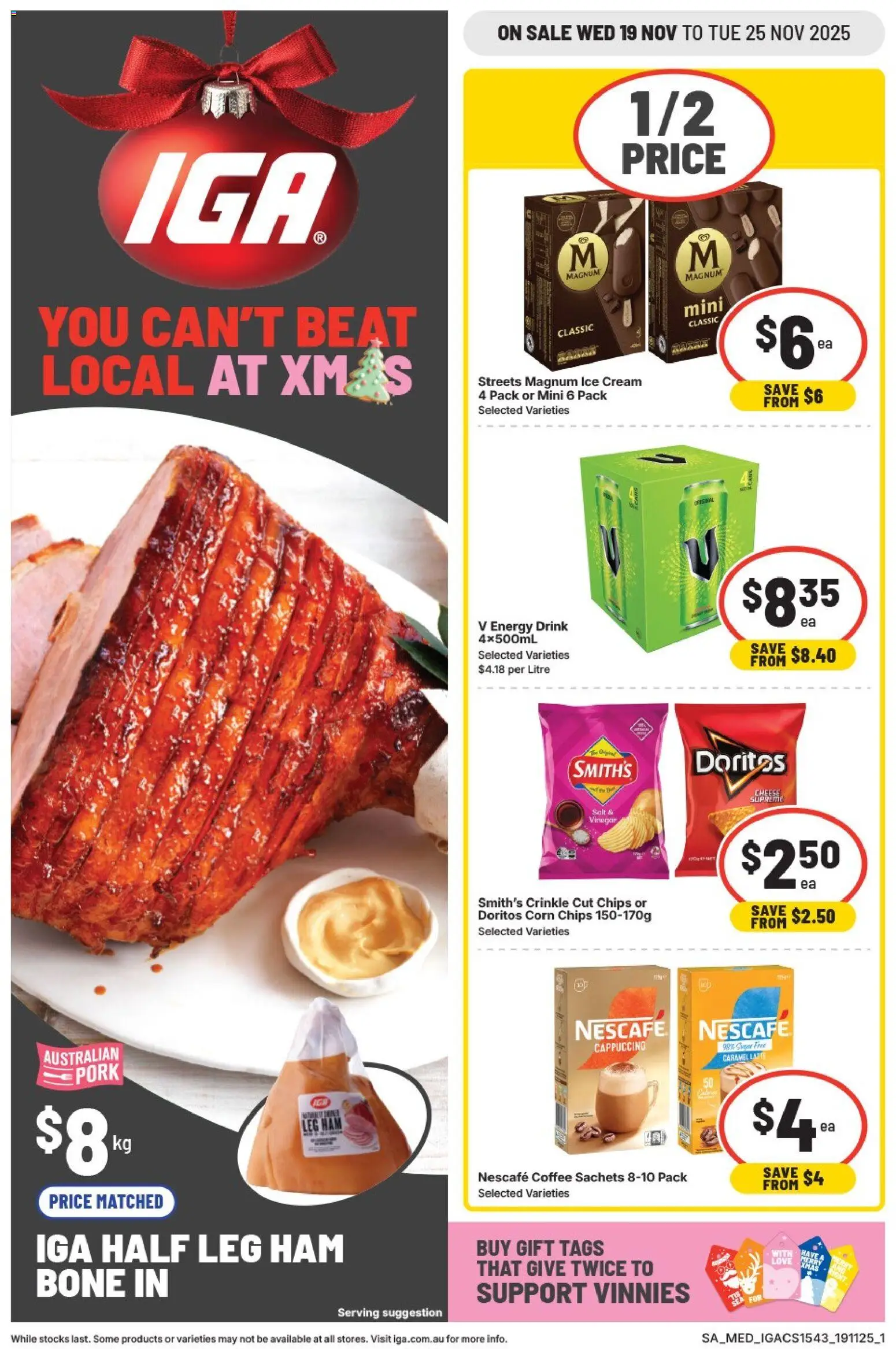IGA Catalogue SA - page 1- valid from 19/11/2025
