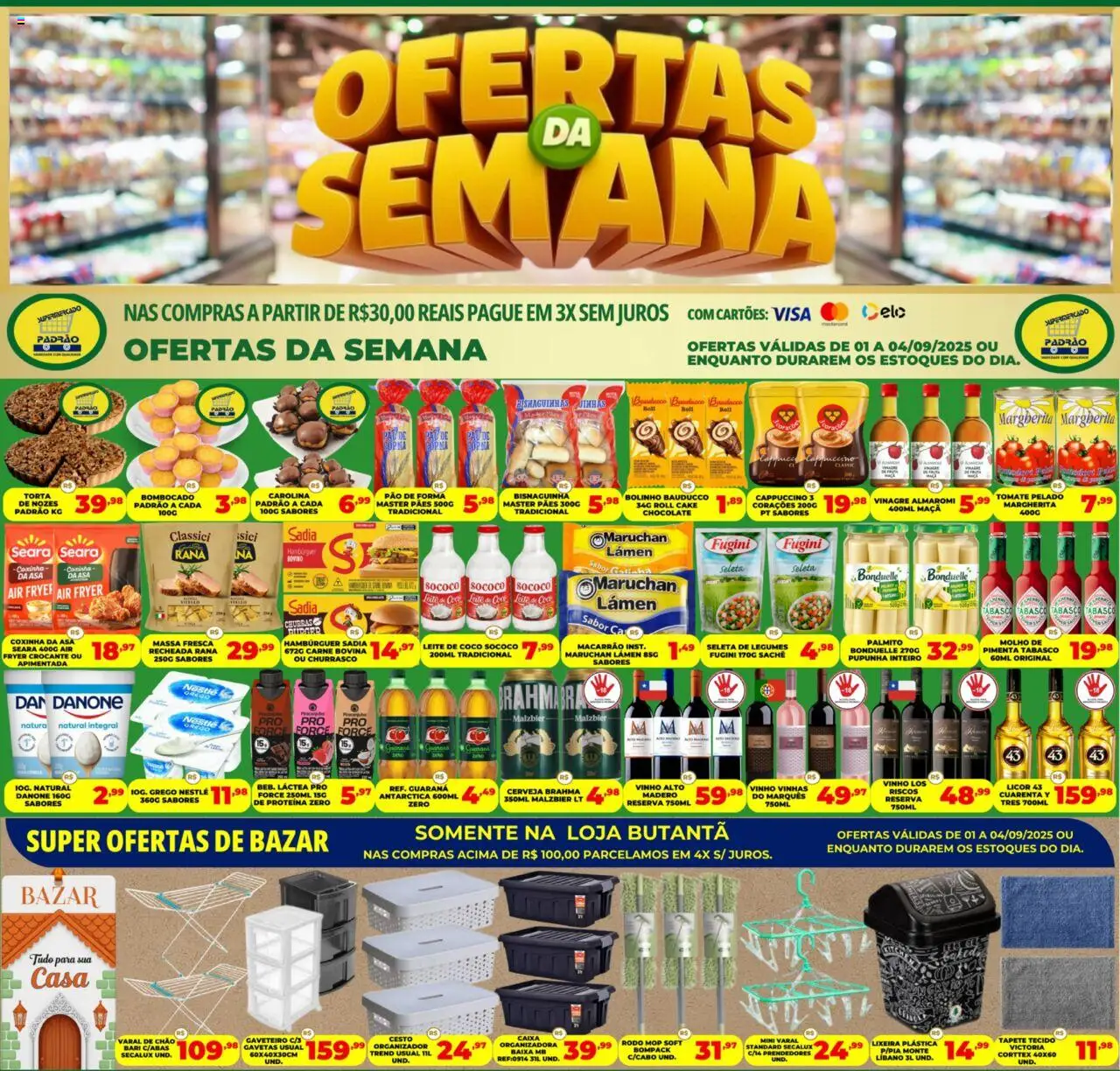 Supermercado Padrão - Ofertas da semana - página 1- válido a partir de 01/09/2025
