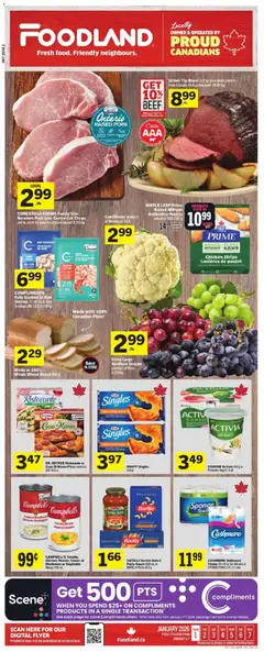 Preview Foodland weekly flyer / circulaire valid from Jan 1, 2026