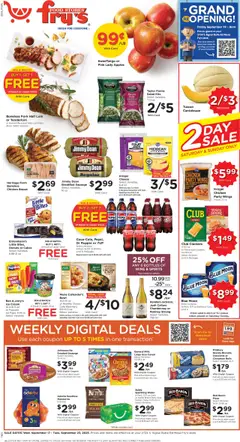 Preview Fry's Food Weekly Ad valid from 09/17/2025