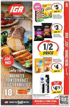 IGA catalogue preview - valid from 27/08/2025