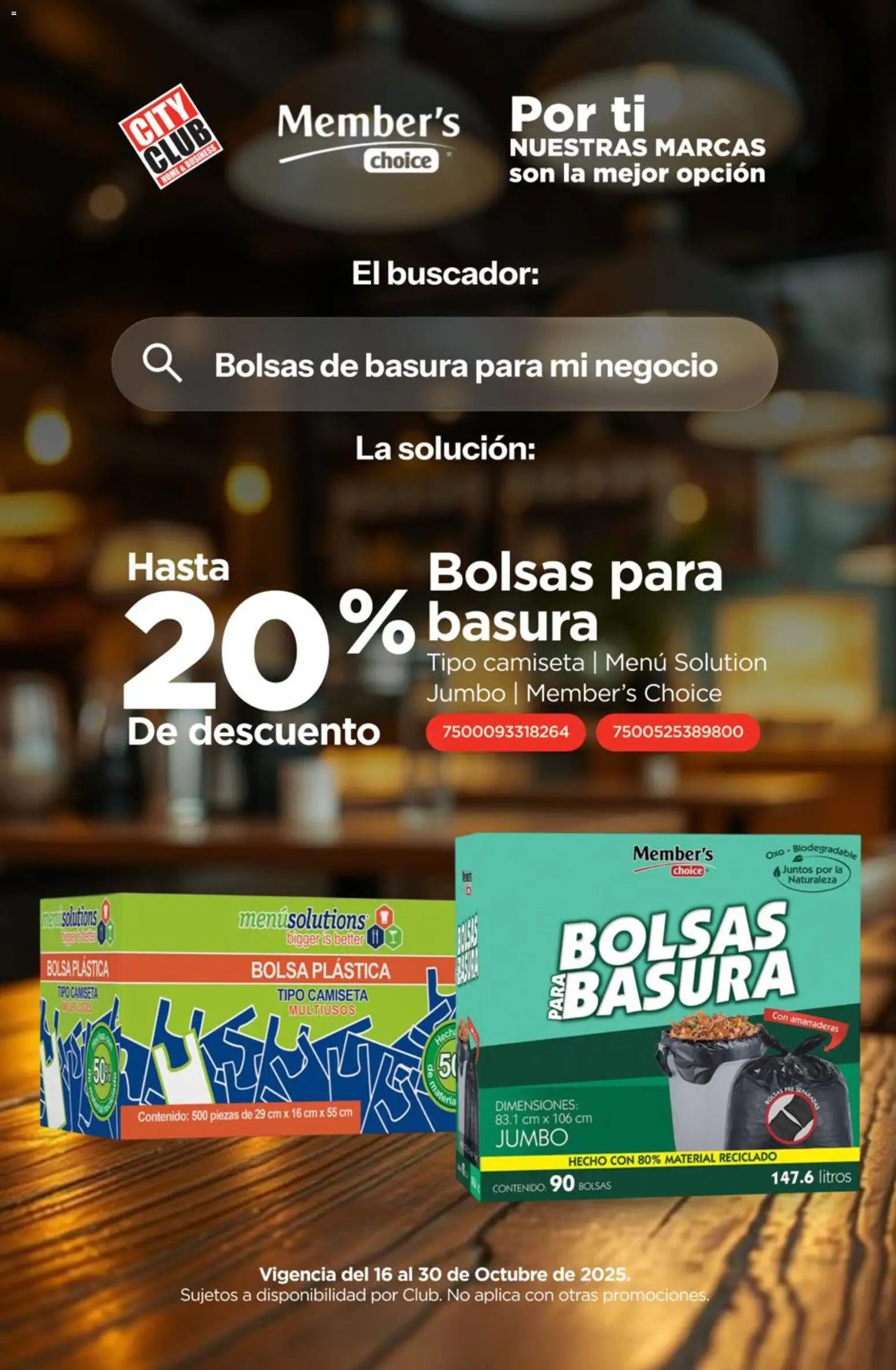 City Club catálogo Bolsas de basura grandes  - página 1- válido desde 16/10/2025