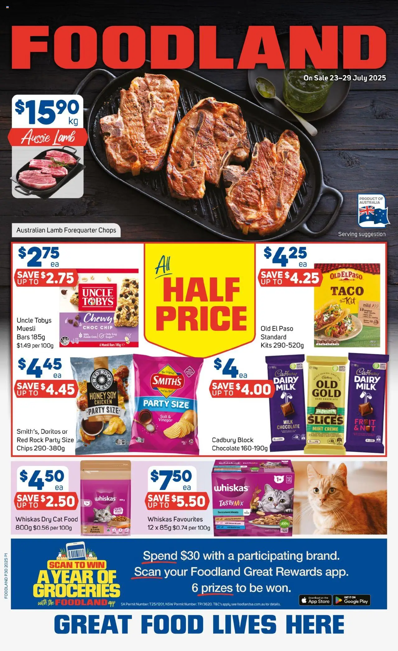 Foodland Catalogue  - page 1- valid from 23/07/2025