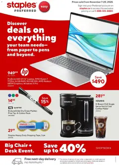 Preview Staples - Business Flyer valid from Nov 7, 2025