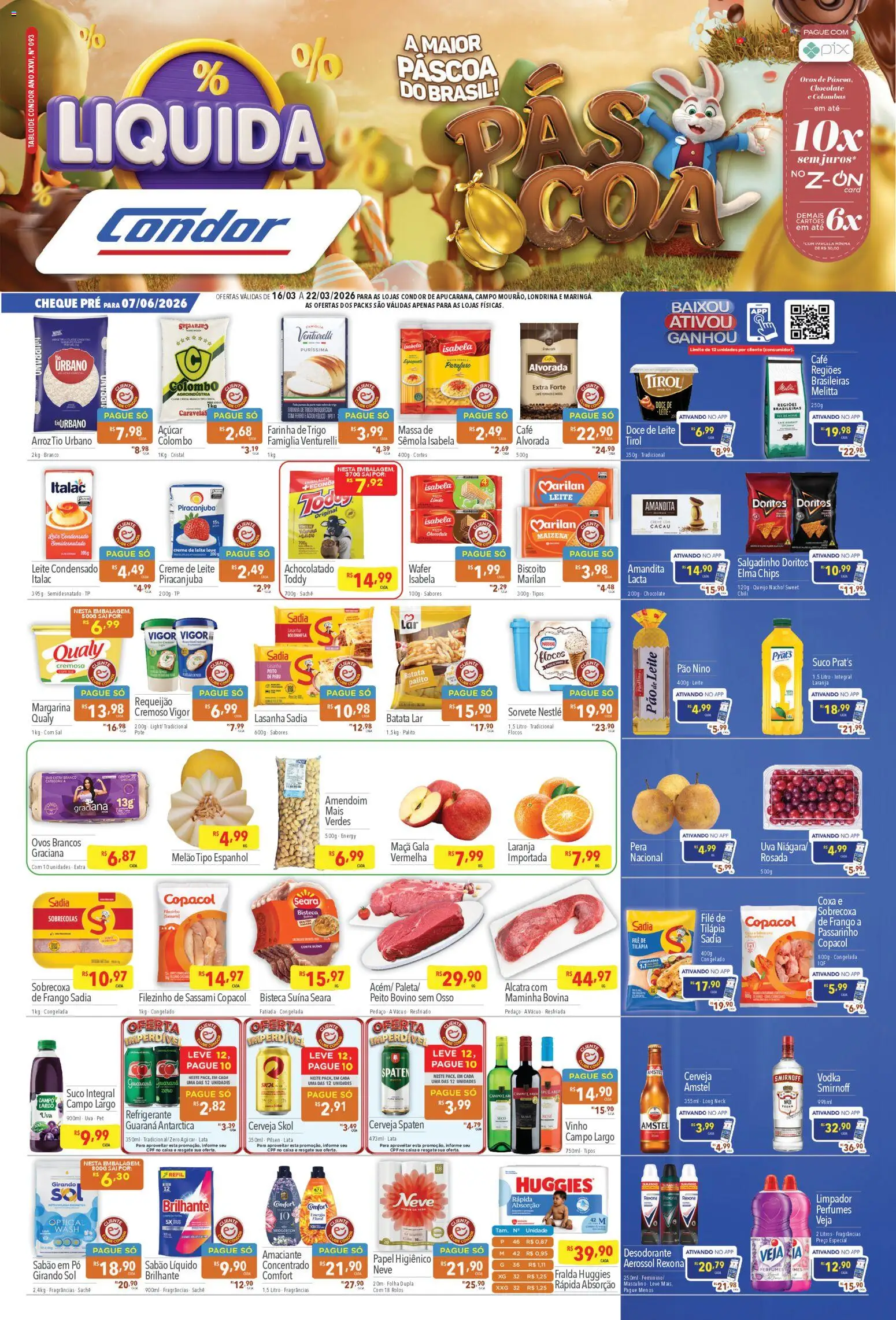 Supermercados Condor - Ofertas da semana - página 1- válido a partir de 16/03/2026
