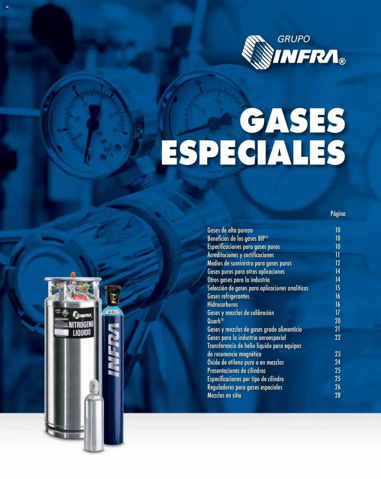 Infra catálogo Gases especiales - página 1- válido desde 07/01/2025