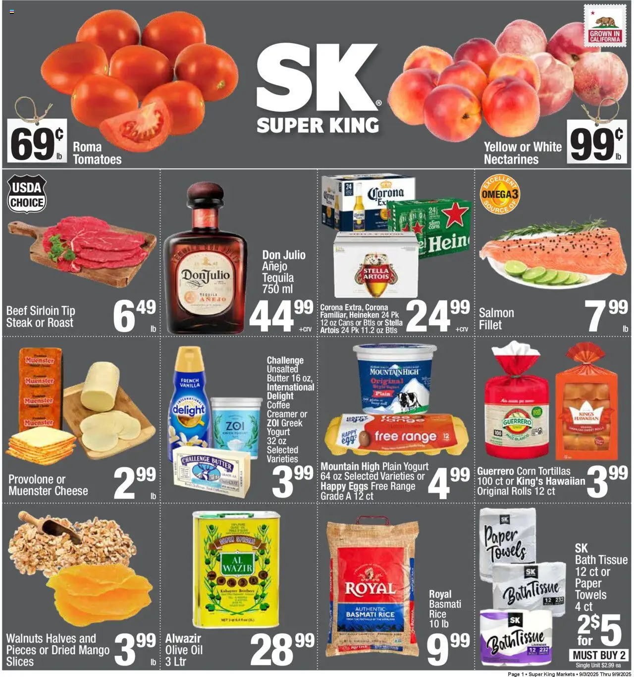 Super King - Weekly Ad - page 1- valid from 09/03/2025