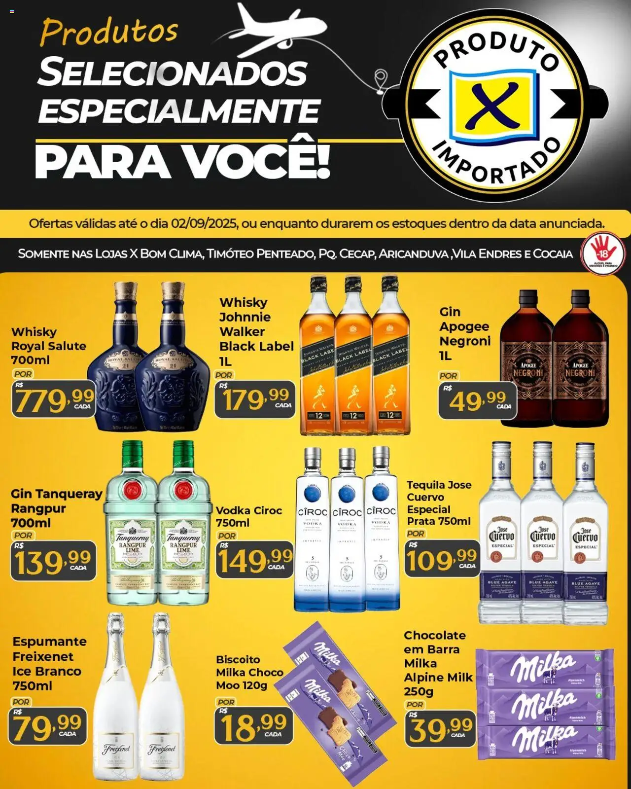 X Supermercados - Ofertas Especiais de Produtos Importados - página 1- válido a partir de 29/08/2025
