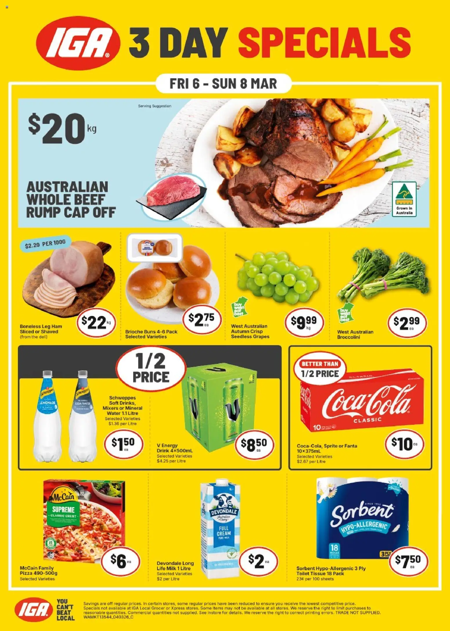 IGA Weekend Specials NT/WA - page 1- valid from 06/03/2026