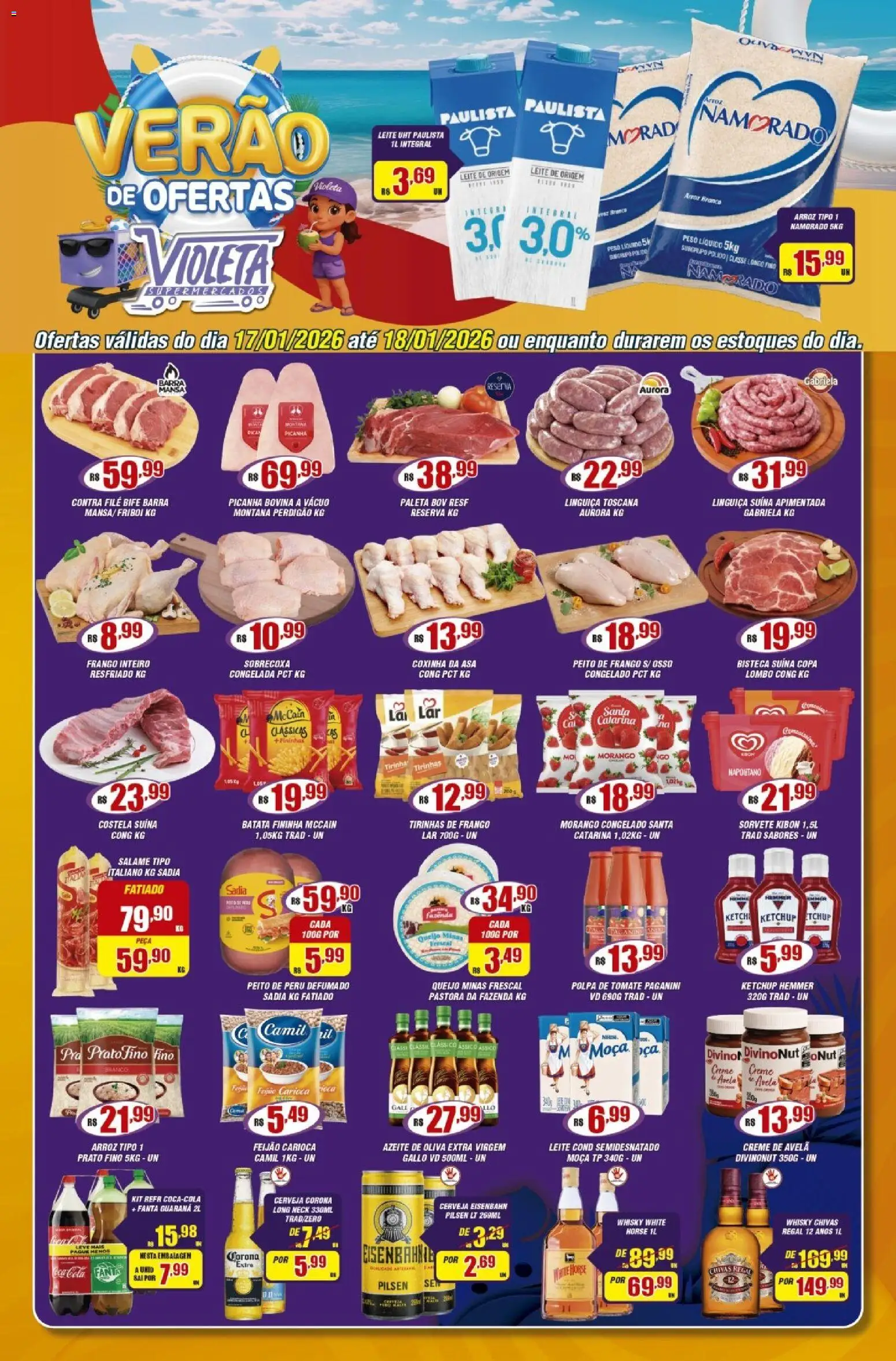 Violeta Supermercados - Ofertas da semana - página 1- válido a partir de 17/01/2026
