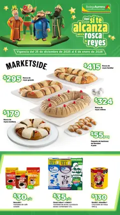 Bodega Aurrerá folleto Aquí sí te alcanza para la rosca de reyes válido desde 25/12/2025