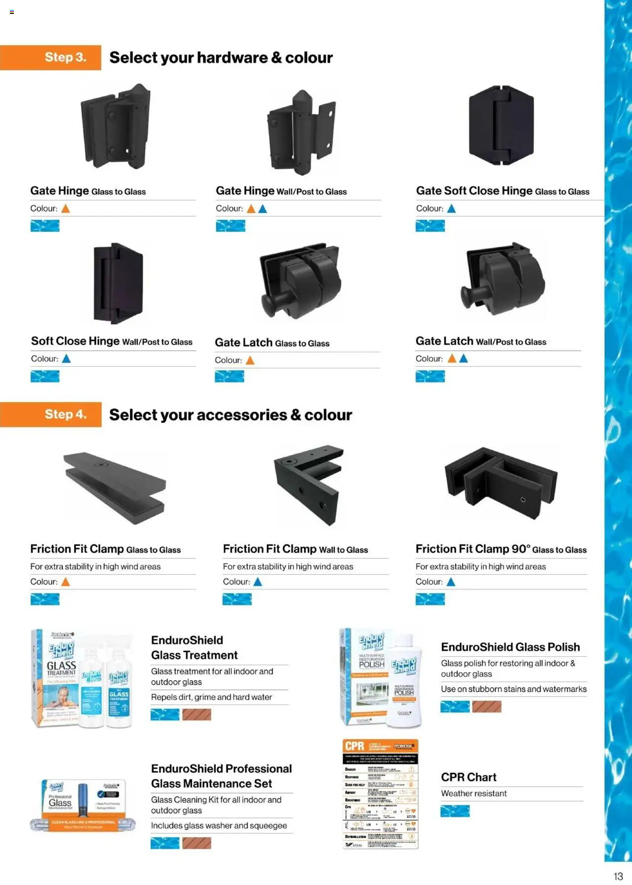 Bunnings Warehouse - Protectoral Aluminium and Glass Fencing Brochure - page 13- valid from 22/09/2025