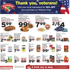 Preview Hannaford Weekly Ad valid from 11/02/2025