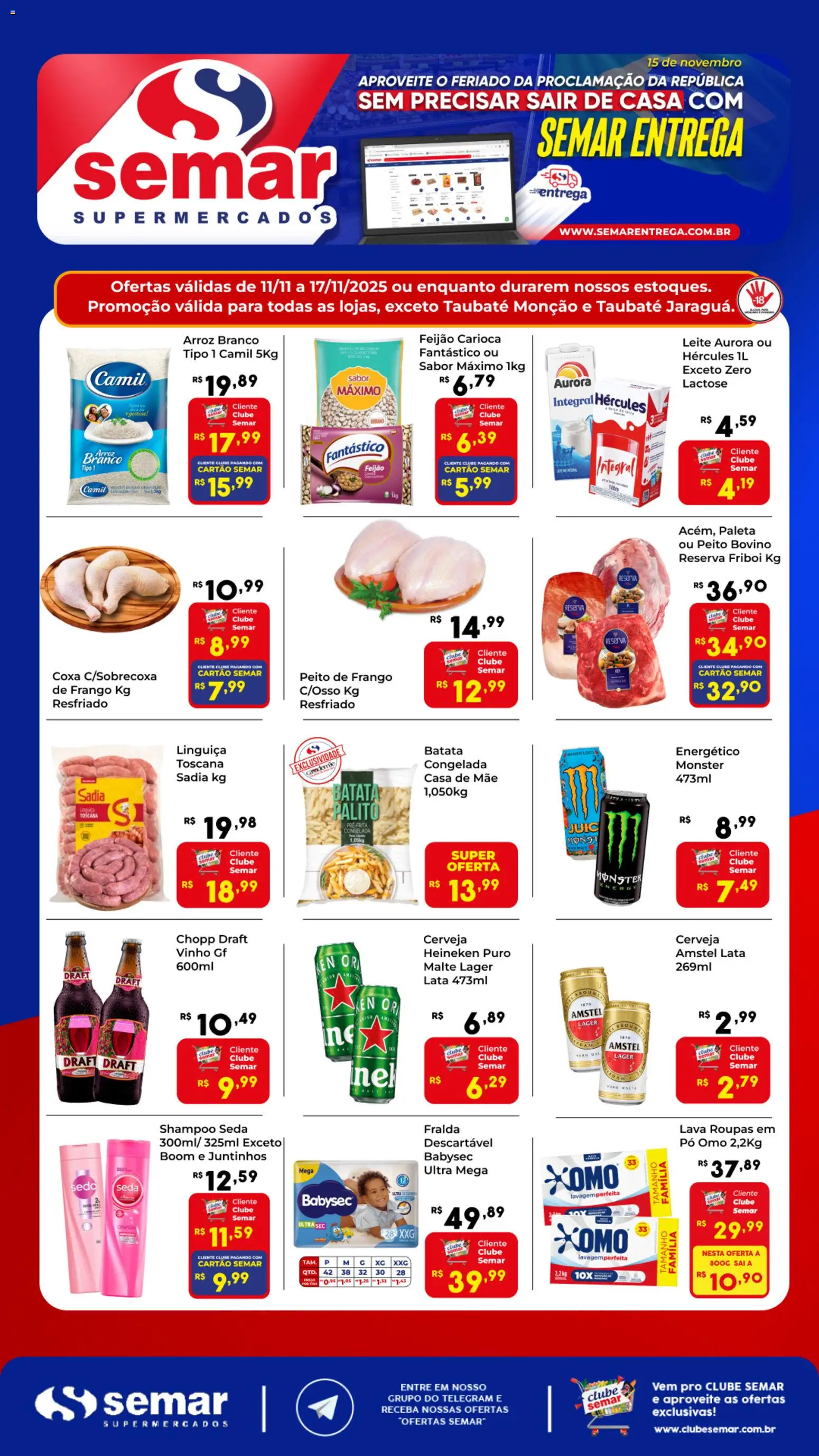 Semar Supermercado - Ofertas da semana - página 1- válido a partir de 11/11/2025
