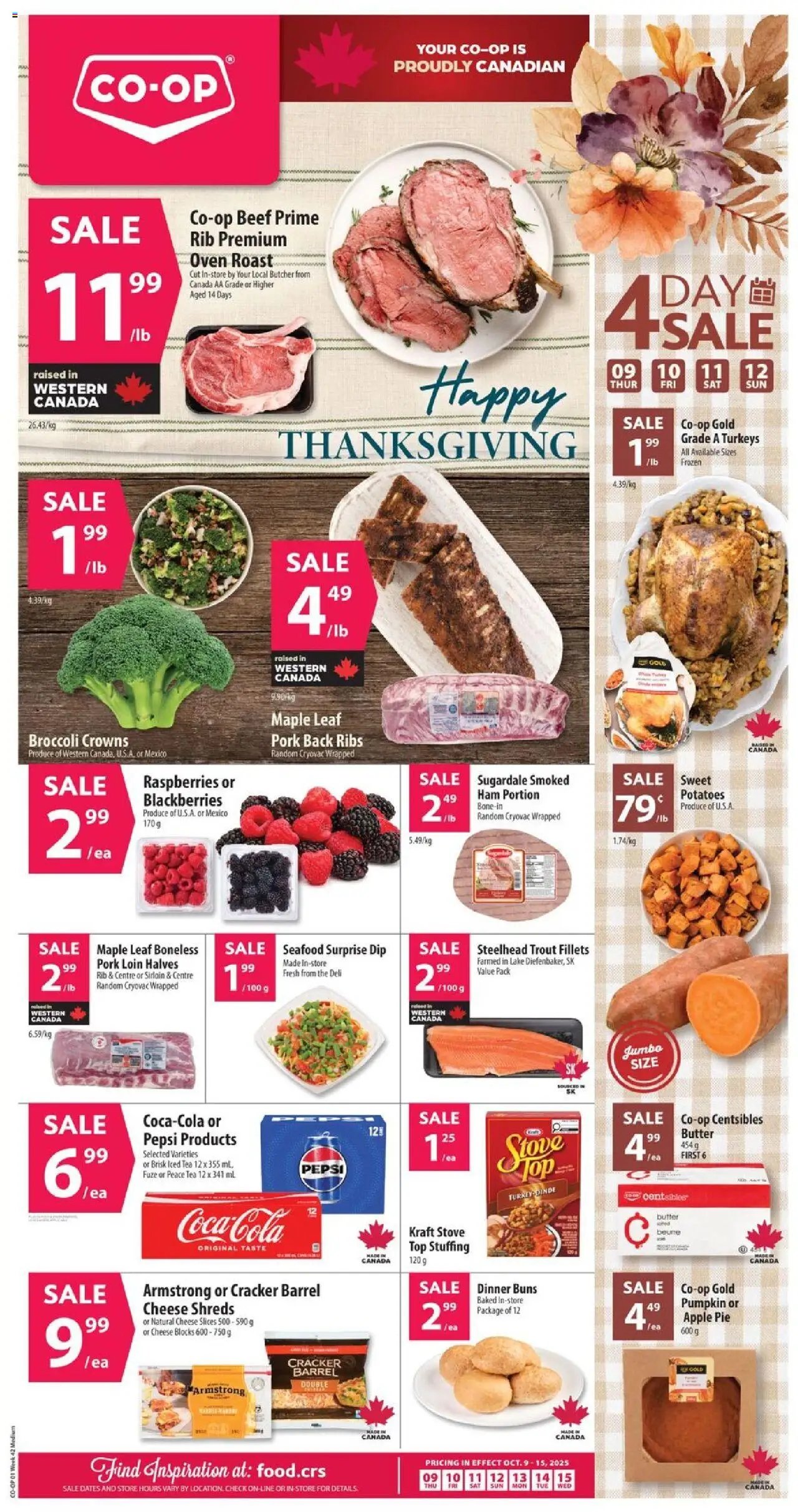 Co-op Food weekly flyer / circulaire - page 1- valid from Oct 9, 2025