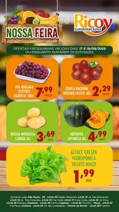 Pré-visualização Ricoy - Ofertas Feira válida a partir de 17/09/2025