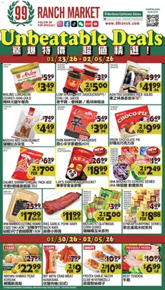 Preview 99 Ranch Market Weekly Ad valid from 01/23/2026