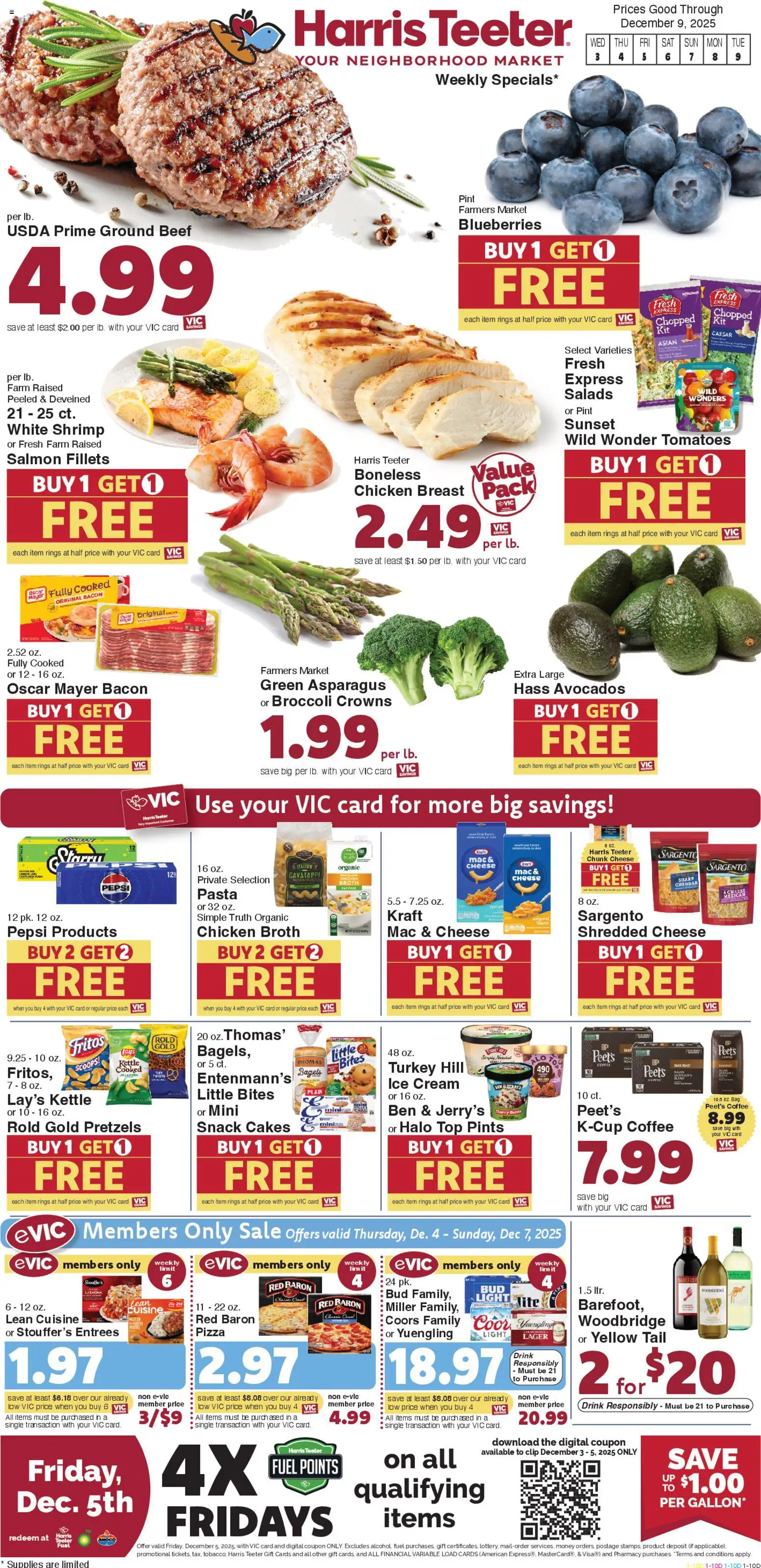 Harris Teeter Weekly Ad - SC - page 1- valid from 12/03/2025