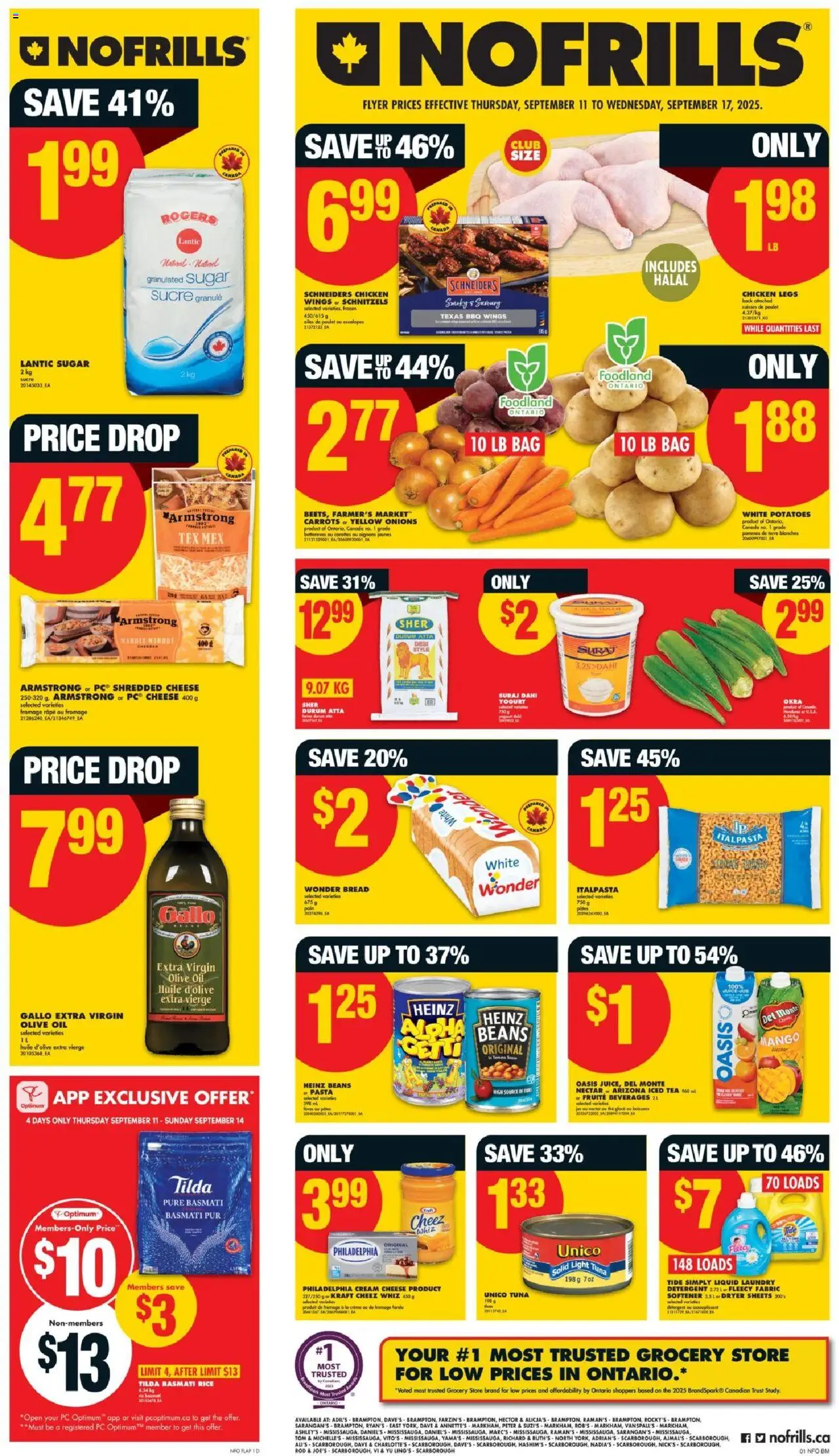 No Frills weekly flyer / circulaire - page 1- valid from Sep 11, 2025