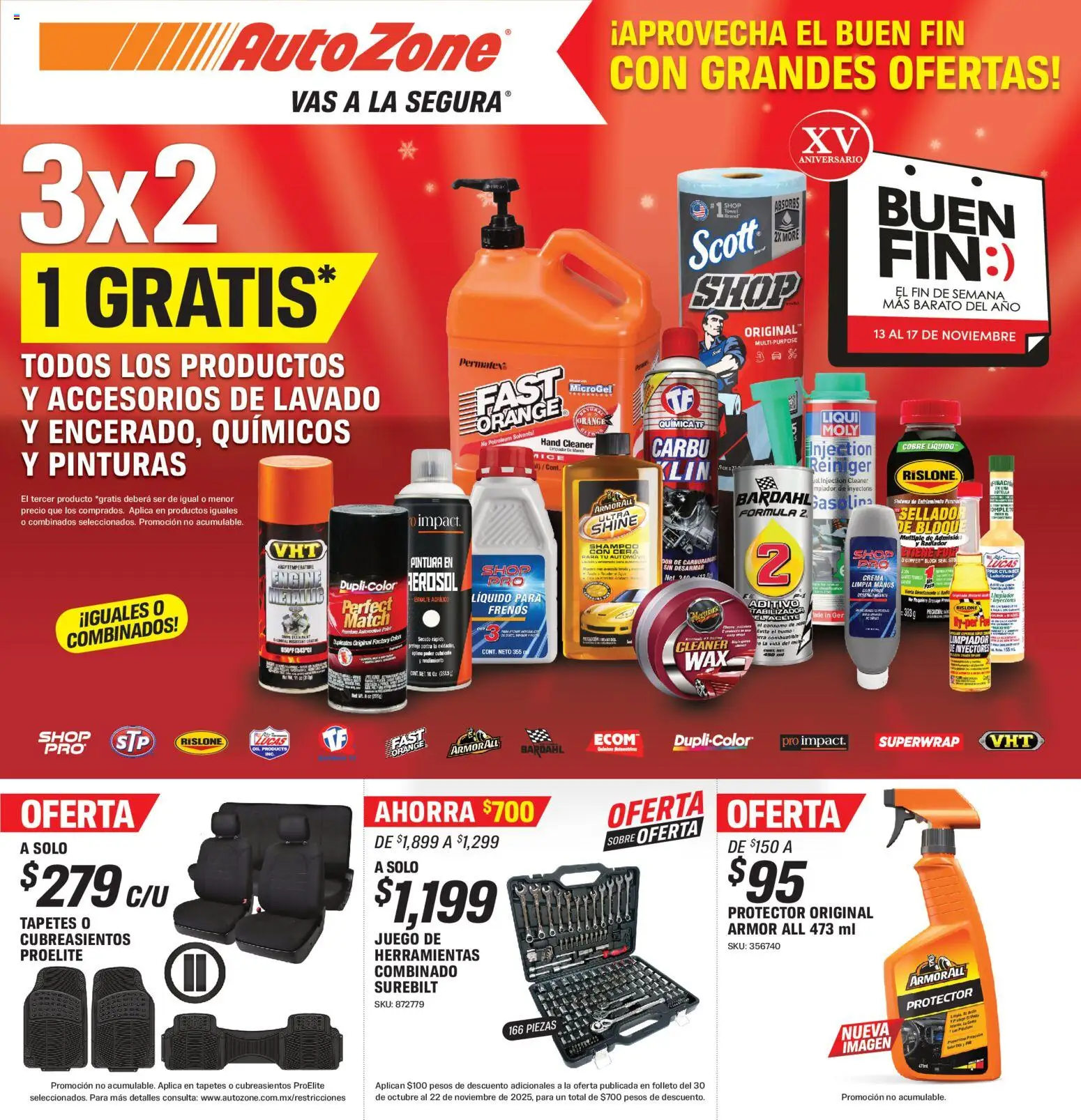 AutoZone Buen Fin - página 1- válido desde 13/11/2025