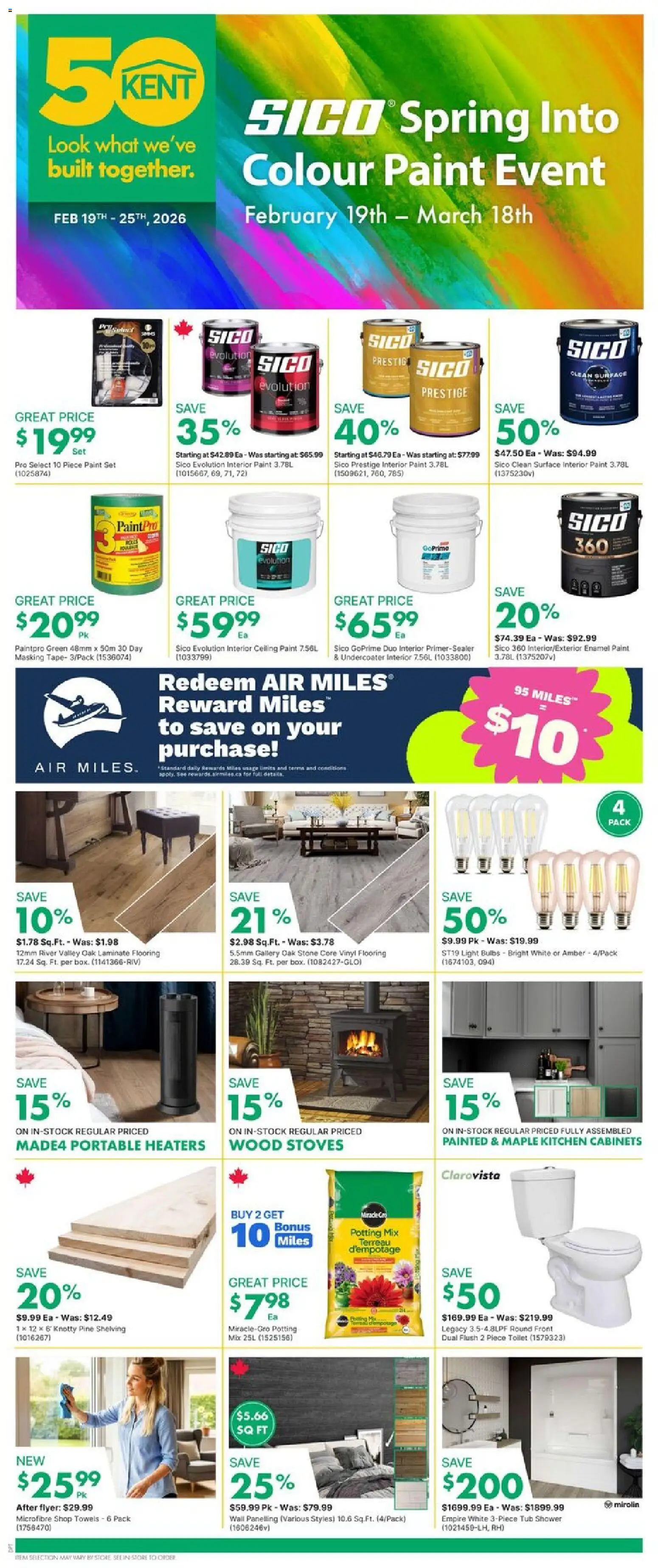 Kent weekly flyer / circulaire - page 1- valid from Feb 19, 2026