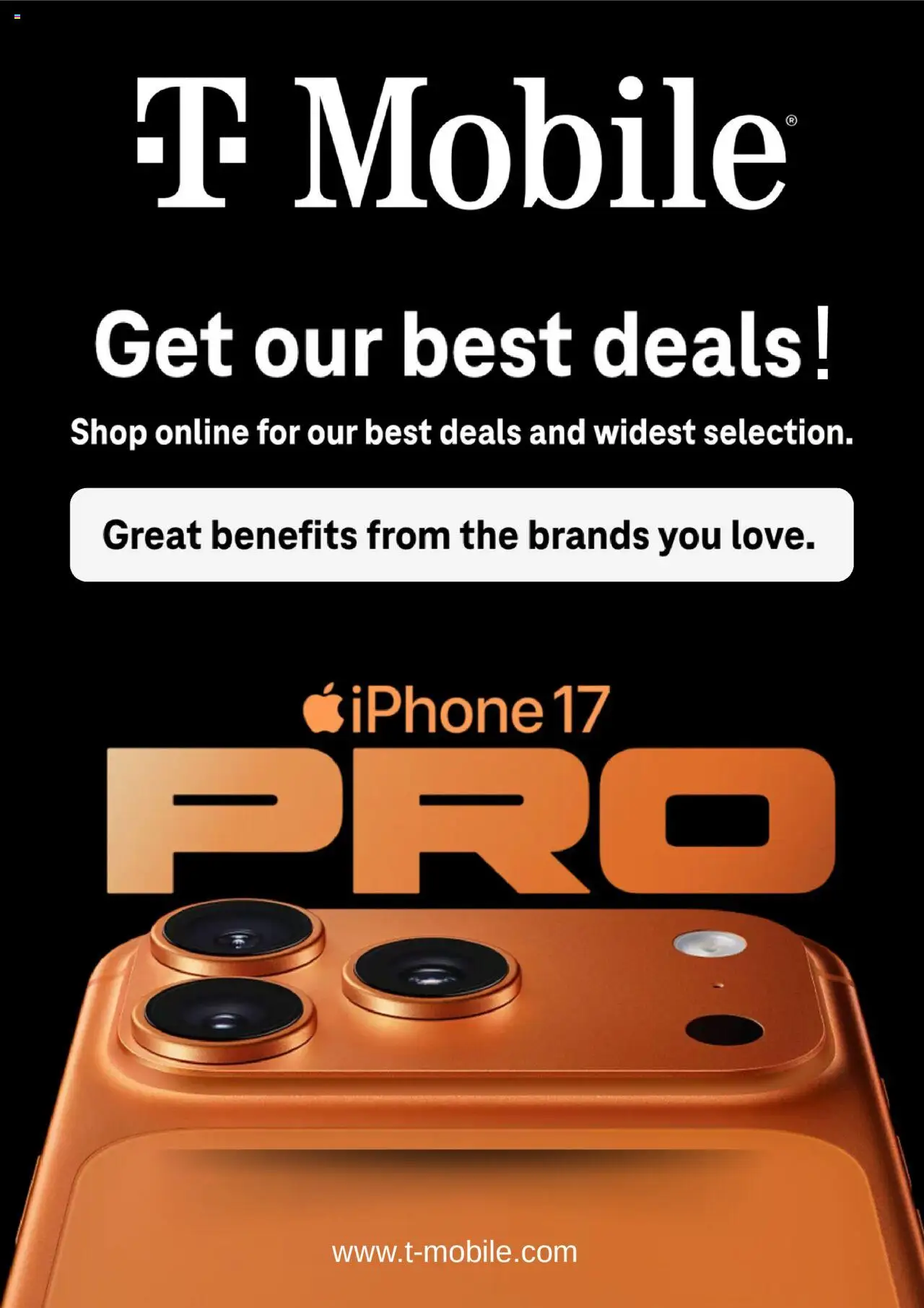 T-mobile Weekly Ad - page 1- valid from 10/01/2025