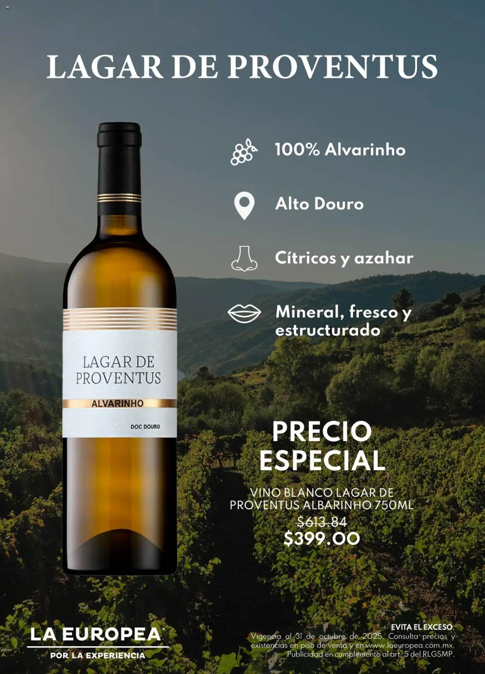 La Europea catálogo Lagar de Proventus Albariño - página 1- válido desde 27/10/2025