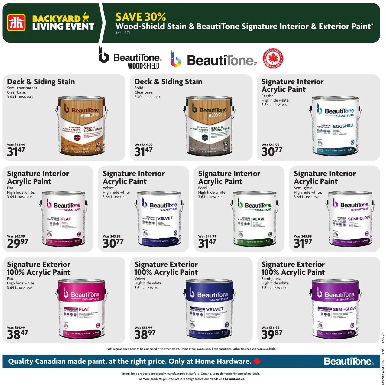 Home Hardware weekly flyer / circulaire - page 13- valid from Apr 9, 2026
