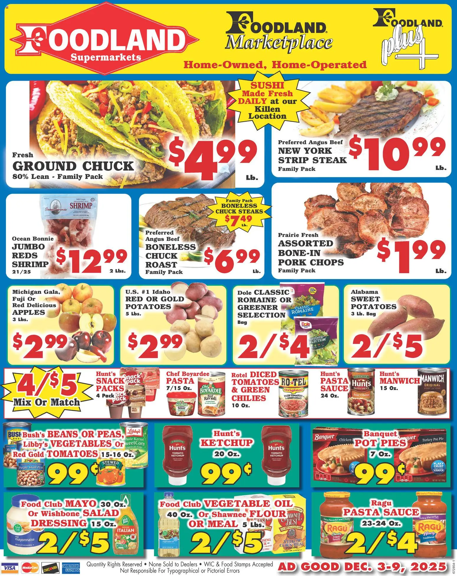Foodland Weekly Ad - Supermarkets - page 1- valid from 12/03/2025
