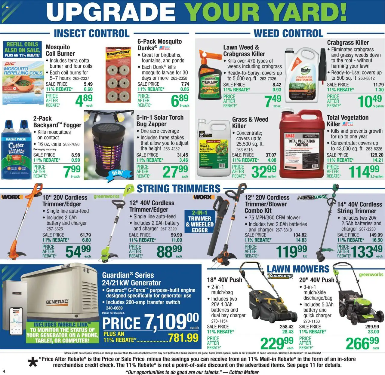 Menards Weekly Ad - page 5- valid from 07/17/2025