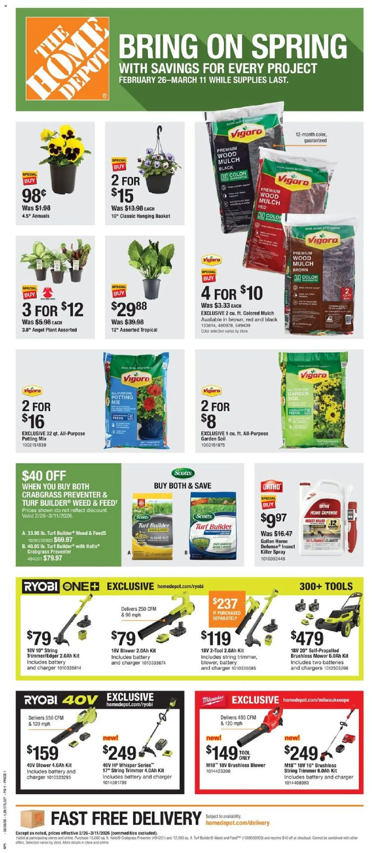 Home Depot Local Ad - GA - page 1- valid from 02/26/2026