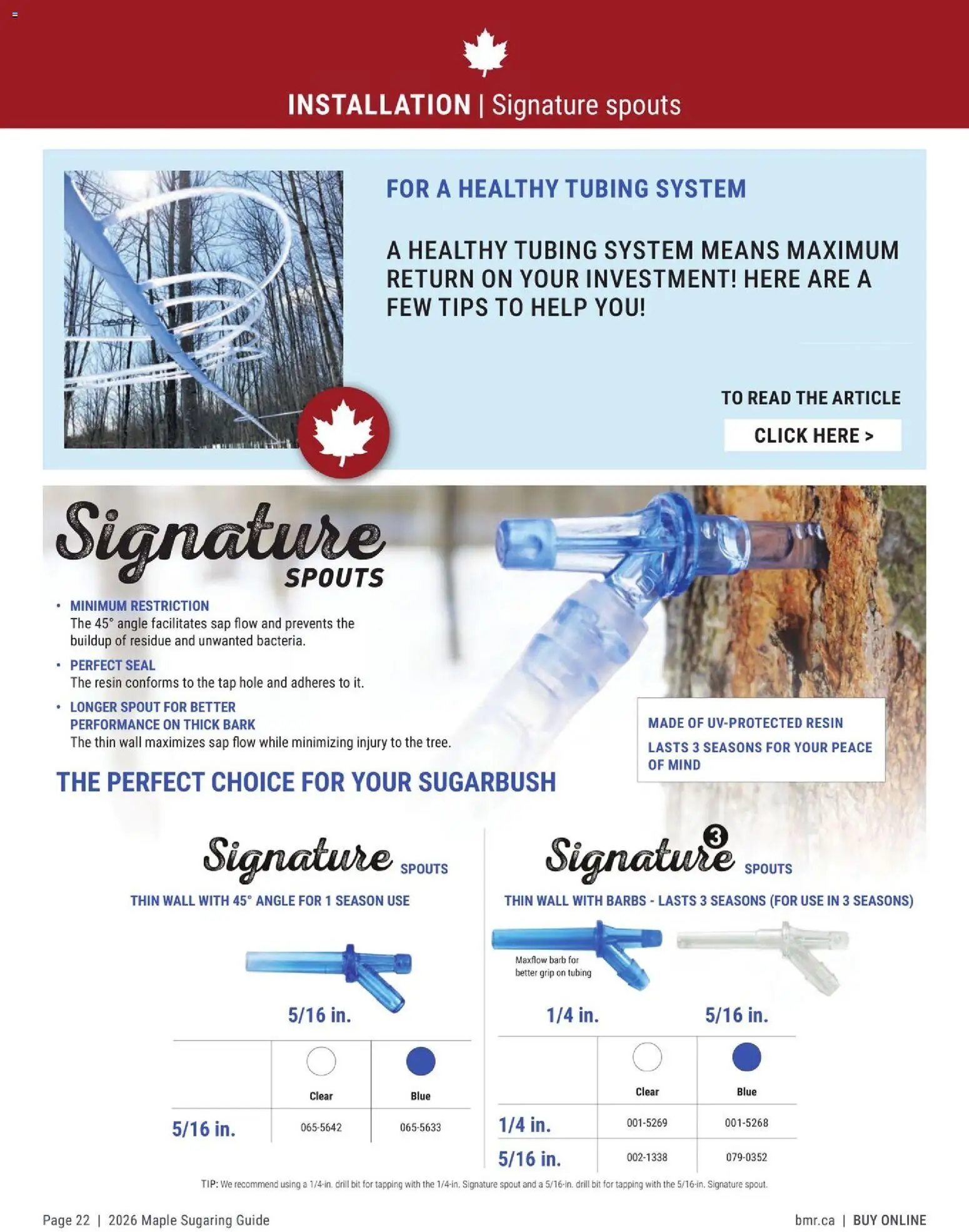 BMR - Agrizone Maple Sugaring Guide - page 22- valid from Jan 1, 2026