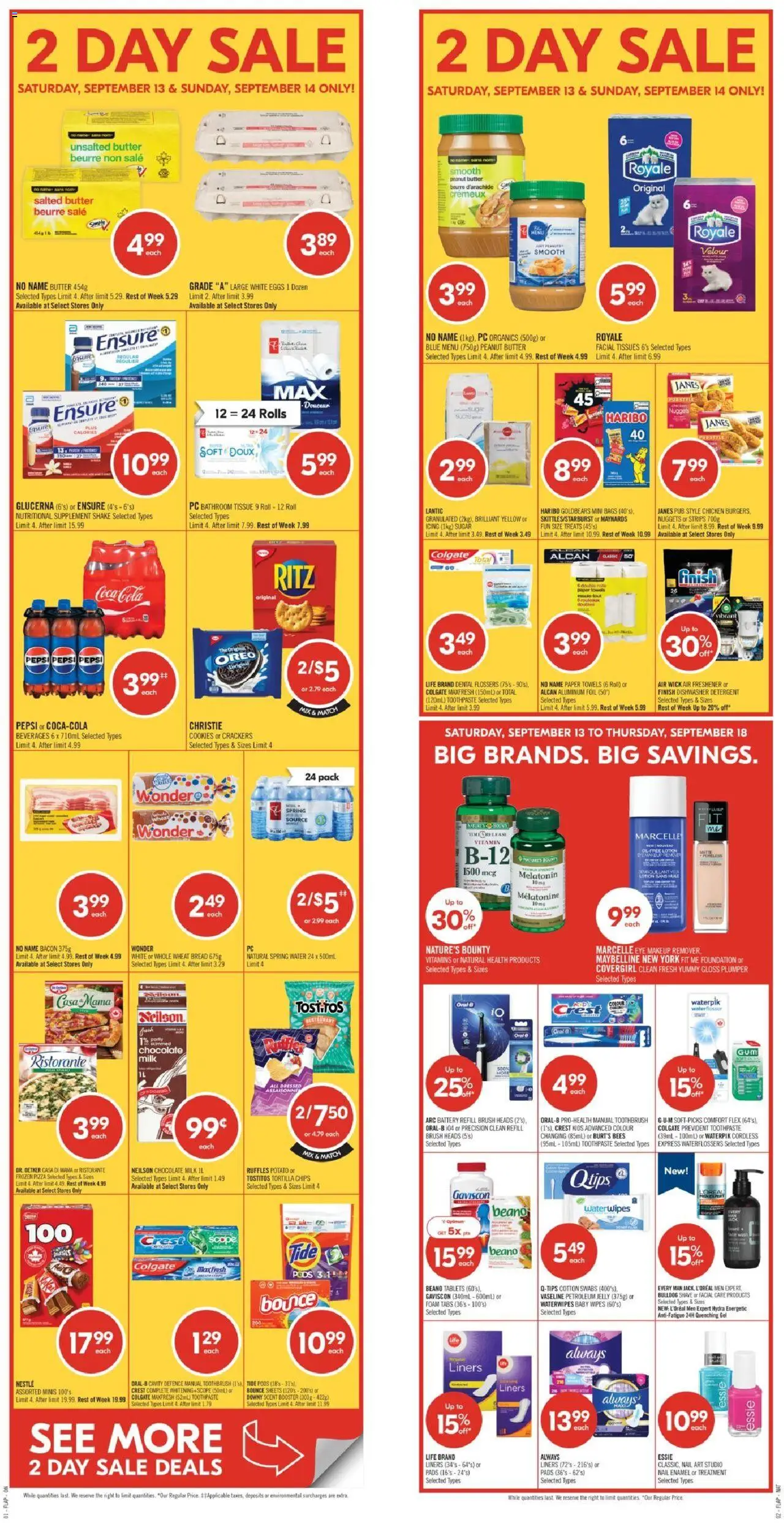 Shoppers weekly flyer / circulaire - page 1- valid from Sep 13, 2025